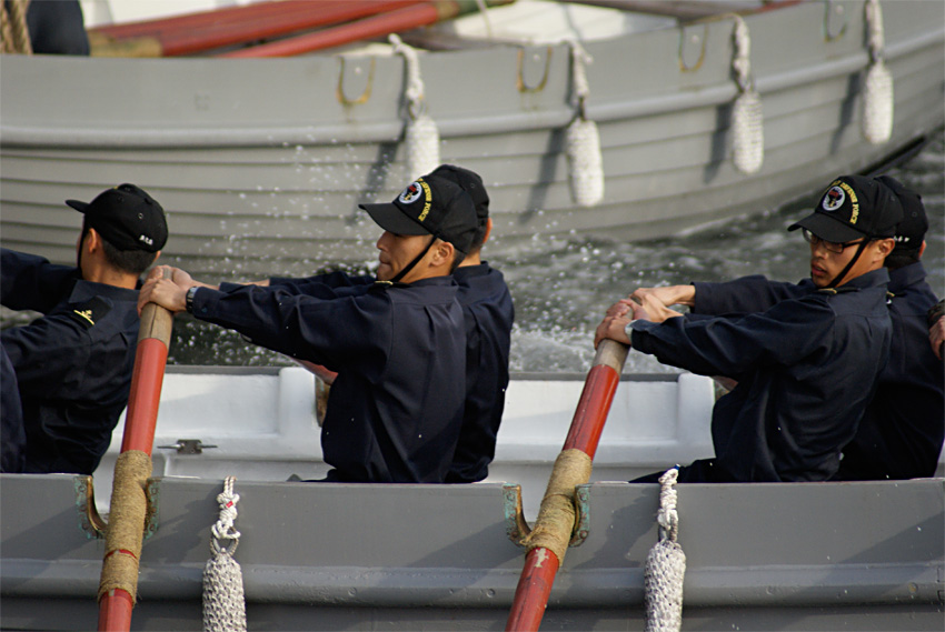 20141029 海上自衛隊幹部候補生学校「総短艇」（3）No.3ブイ_e0150566_10225.jpg