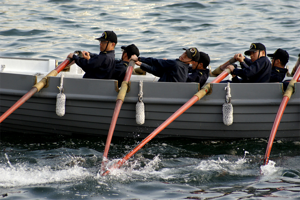 20141029 海上自衛隊幹部候補生学校「総短艇」（3）No.3ブイ_e0150566_10475494.jpg