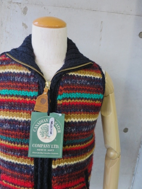 良好価格その② CANADIAN SWEATER ・・・ フル別注Rainbow ZIP KNIT VEST!★!_d0152280_21255048.jpg