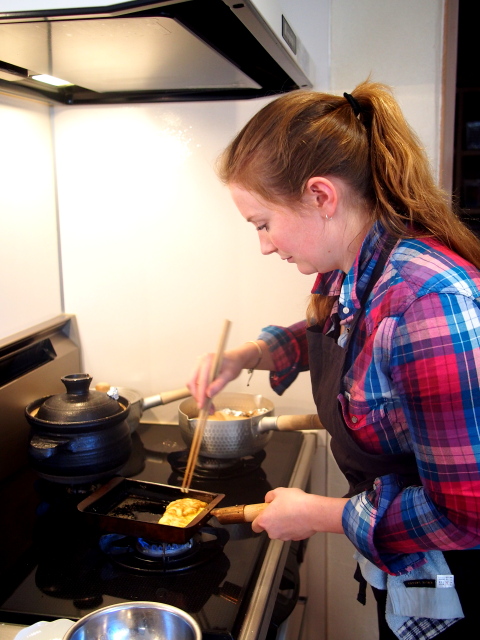 Nov 19th　Traditional menu class～Niku jaga and Japanese omelet~_f0348444_23595812.jpg