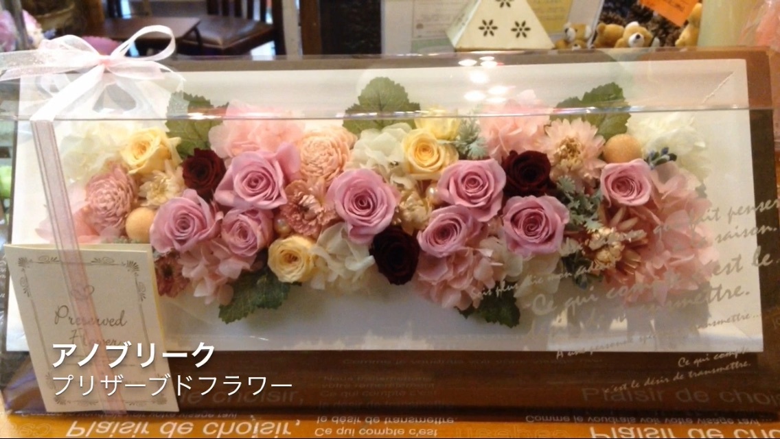 アノブリーク プリザーブドフラワー 21 600 税込み 大阪難波なんばの花屋動画 誕生日や記念日の花を贈る人限定 好きな人との関係性のための難波 なんばの花屋 Flowersalonosamu