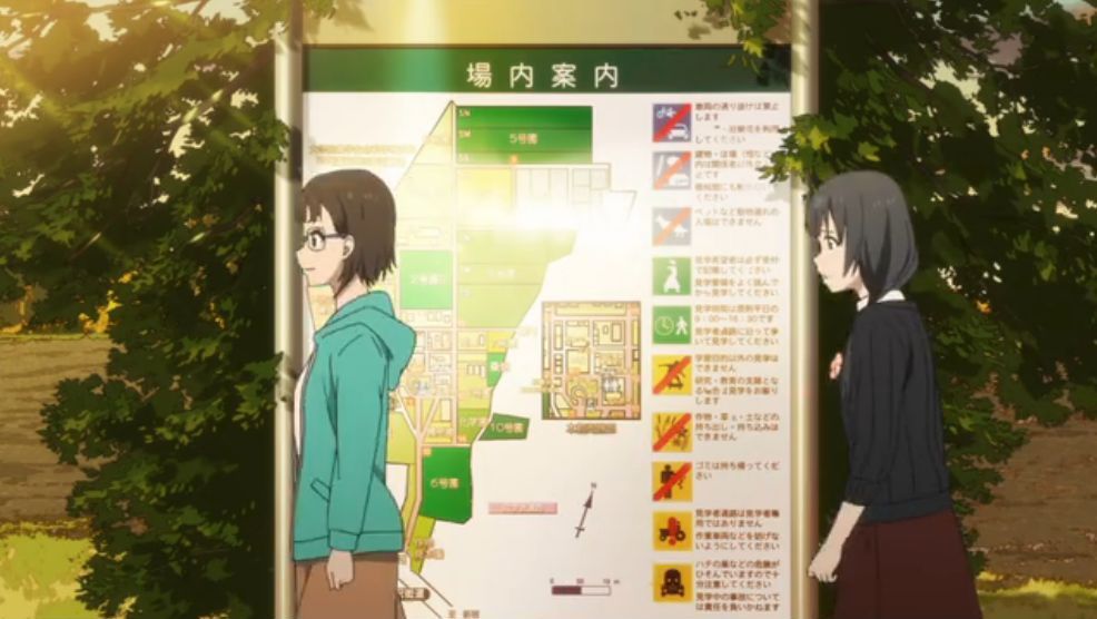 「SHIROBAKO」舞台探訪08 西東京市の東大西東京フィールドと下井草登場(第08話)_e0304702_08002926.jpg