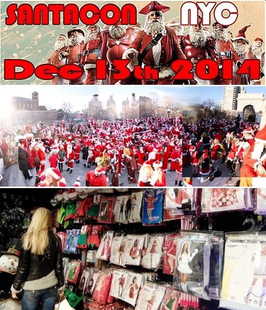 NY No1の仮装グッズ専門店に、サンタコン(SantaCon)関連グッズ登場中_b0007805_417998.jpg