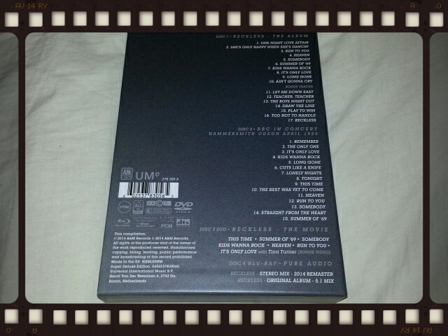 BRYAN ADAMS / RECKLESS 30TH ANNIVERSARY EDITION_b0042308_010349.jpg