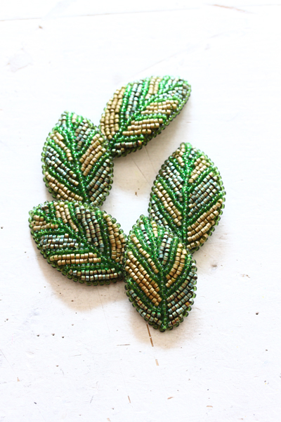 ビーズ刺繍の葉 フェルタート R オフフープ R 立体刺繍作家pienisieniのブログ