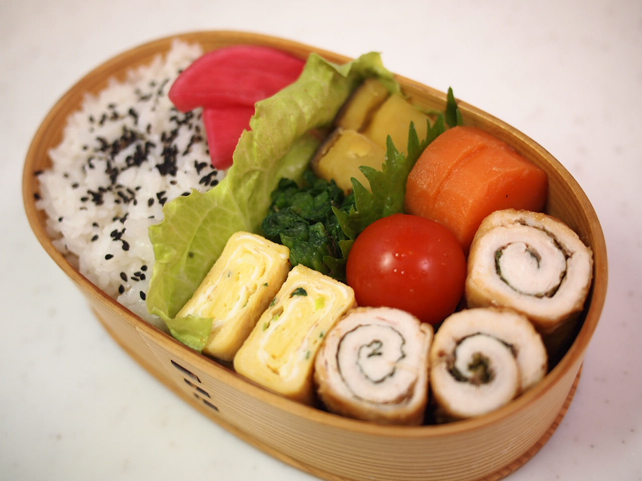 12月4日 木 お弁当 ささみの梅大葉巻き 日々の暮らしとお弁当