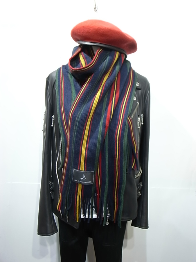 【ストライプ柄マフラー】再入荷_a0097901_16192196.jpg