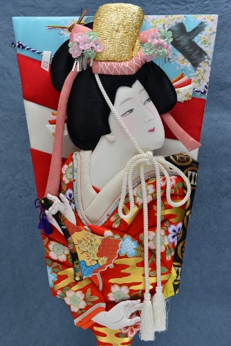 【ビンテージ　昭和12年頃】伝統的な羽子板 道成寺 ビンテージ 昭和12年頃】伝統的な羽子板 道成寺 ビンテージ昭和