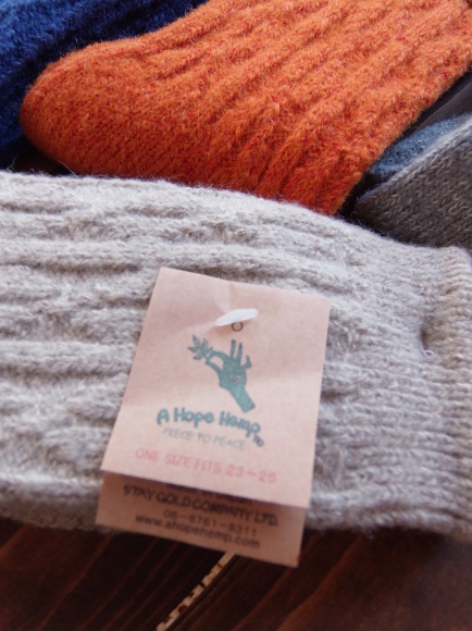 A HOPE HEMP「ウール ヘンプソックス」入荷しました。_a0125419_20281559.jpg