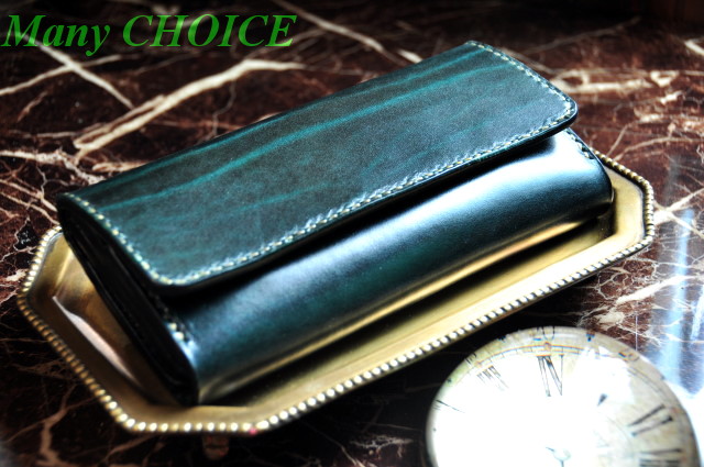 時を刻む革小物 セミオーダー ルガトー長財布 緑 時を刻む革小物 Many Choice 使い手と共に生きるタンニン鞣しの革 時を刻む革小物 セミオーダー ルガトー長財布 緑 時を刻む革小物 Many Choice 使い手と共に生きるタンニン鞣しの革