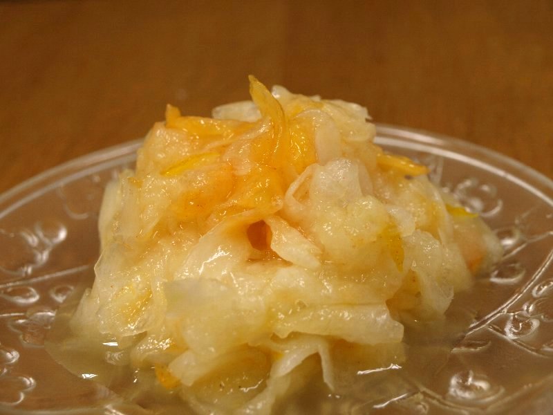 ☆柚子大根(柿いり)のパスタ☆_c0092953_1921479.jpg