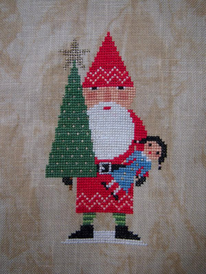 red santa birds of a feather ladder of the angel