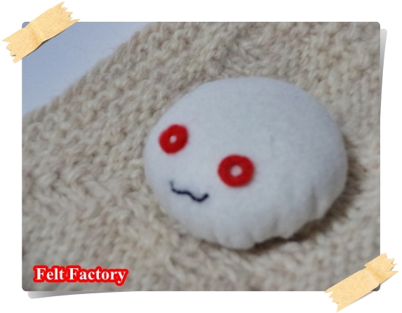 フェルトでキャラ肉まんの作り方 キュウべえ編 Maruwa Taroのfelt Factory