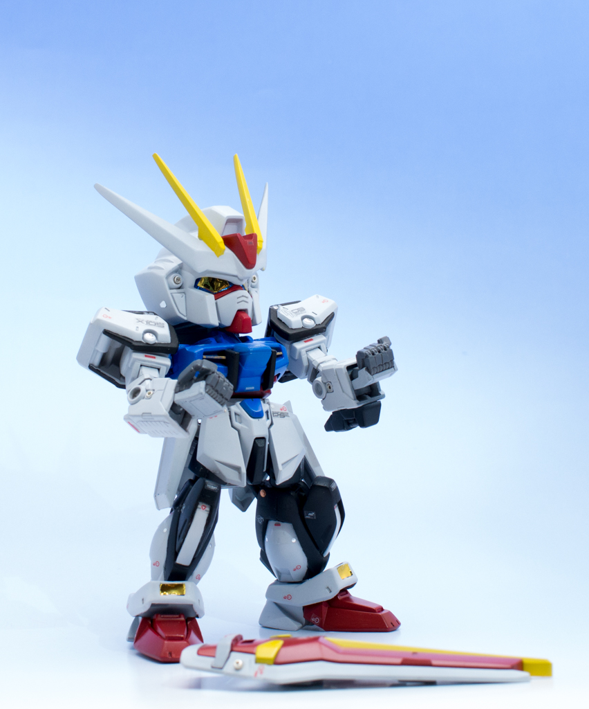 エントリーNo：平成07 さんちゃん 「HG&SD ミキシング ストライクガンダム」 : ガンプラ改造製作