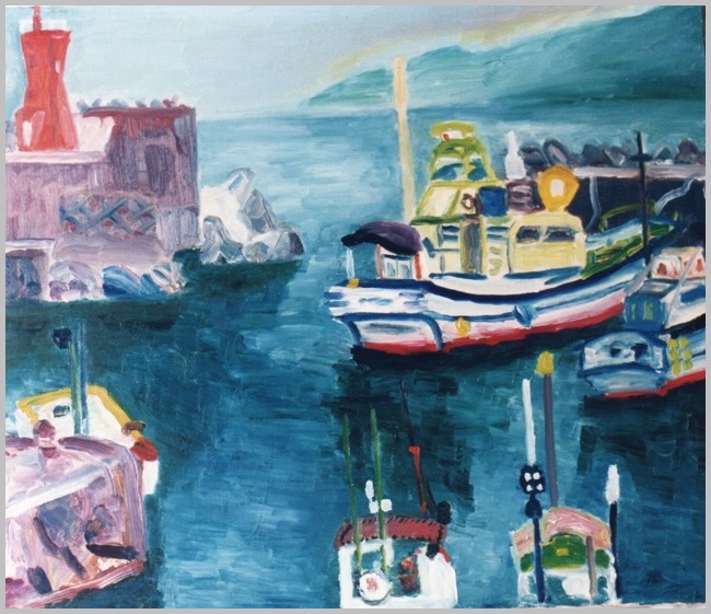 絵ごよみ随想・海洋画家へのスタート福浦港 1995年7月26日(水)〜27日(木)_a0086270_12572267.jpg