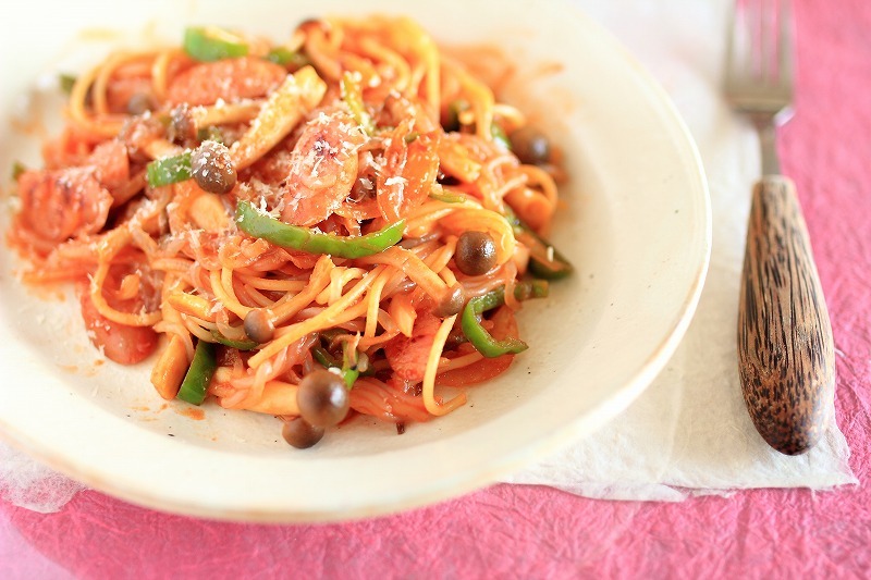 カロリーオフのナポリタン うちの夫婦ごはん のんべえ主婦のおいしい家庭料理 カロリーオフのナポリタン うちの夫婦ごはん のんべえ主婦のおいしい家庭料理