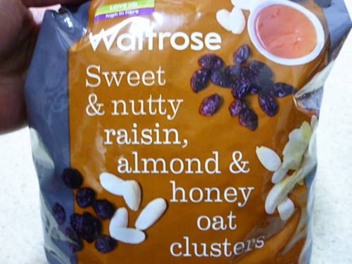Waitrose Sweet&nutty raisin, almond&honey oat clusters_c0152767_16313068.jpg