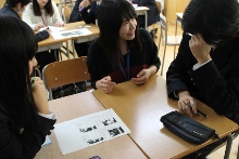 上越高等学校においてワークショップ「Passing through a tunnel ~」を行いました。_c0167632_17384573.jpg
