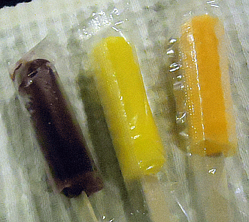 晩飯後のアイスバー 4 Doleもりだくさんフルーツ ロッテアイス 浪花お好み焼き三昧