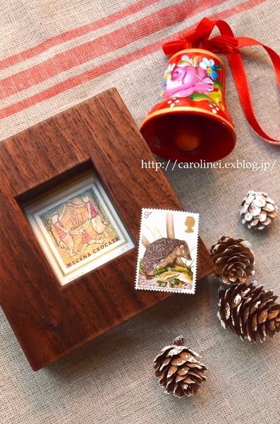 フレームのその後と、エキサイトブログCAFE　　Stamp Frame-Christmas Arrangements_d0025294_22313547.jpg