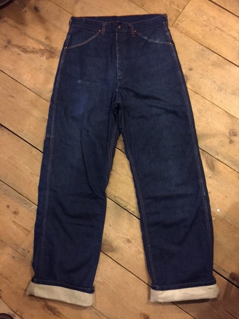 1940\'s 裏ネル付きデニムパンツ_d0121303_13485238.jpg