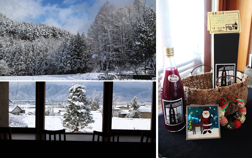 雪景色と葡萄果汁_a0212730_21124332.jpg