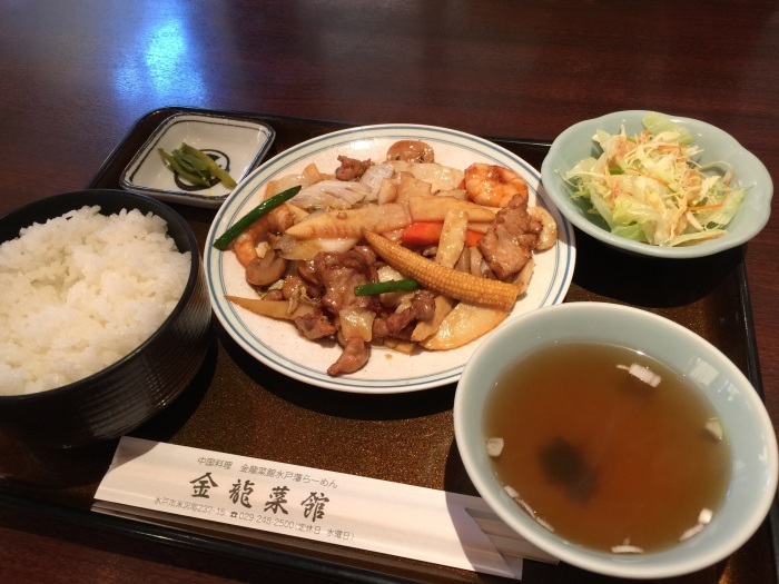 金龍菜館で八宝菜定食 パルシステムのある生活