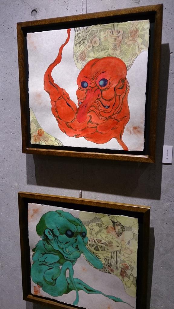金魚と妖怪 深堀隆介「金魚は上見で」at中野リトルハイ 柳生忠平さんの個展「百鬼創造」at南青山Triplet_c0002171_20454724.jpg