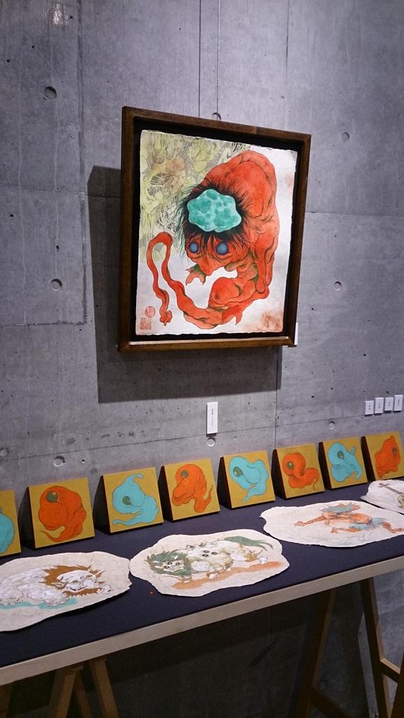 金魚と妖怪 深堀隆介「金魚は上見で」at中野リトルハイ 柳生忠平さんの個展「百鬼創造」at南青山Triplet_c0002171_20461983.jpg