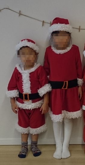 子どものクリスマス衣装をハンドメイド 今 いるトコロから