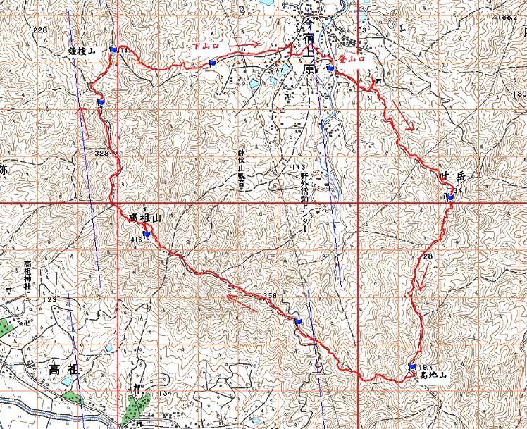 叶嶽～高祖山～鐘撞山周回_e0164643_15302187.jpg