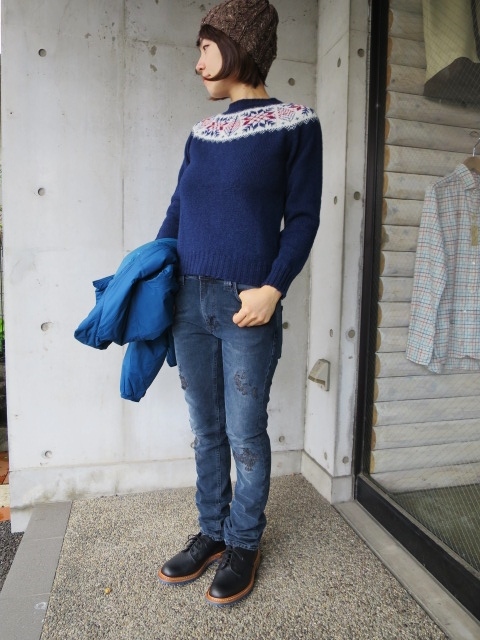 Jamieson\'s ・・・ 某メーカー・別注柄・シェットランドWOOL CRUE SWEATER!!_d0152280_2247583.jpg