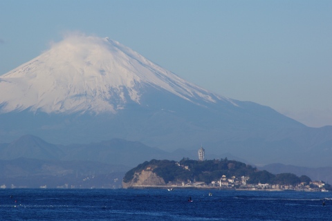 NC700Sで湘南・朝ツーリング ～ 富士山と岡本太郎。_e0045768_22191829.jpg