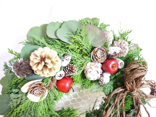 christmas wreath　WS 2014　①_e0312668_14592180.jpg