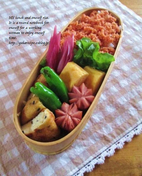 12 食 についてと鮭フレークのお弁当 Yuka Sレシピ 12 食 についてと鮭フレークのお弁当 Yuka Sレシピ