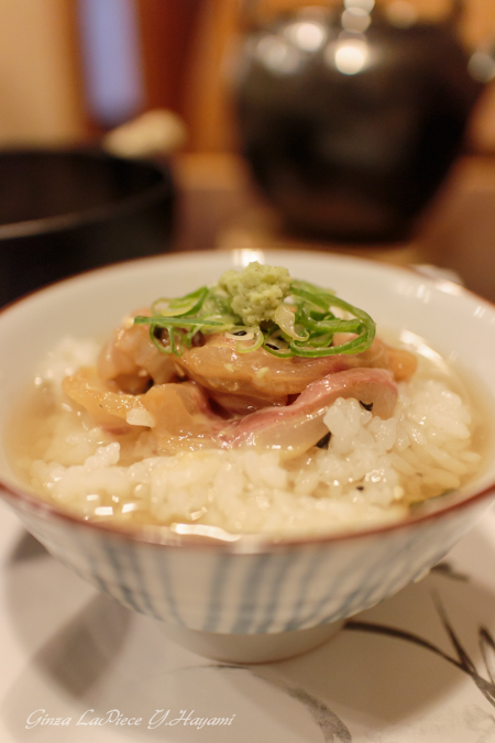 銀座ディナー 竹葉亭銀座店 鯛茶漬け_b0133053_034340.jpg