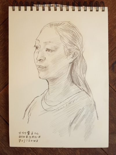 絵と素描展  evam eva 自由が丘店 3日目_e0195193_23245261.jpg