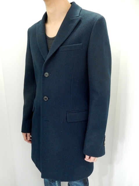 入荷中 5351POUR LES HOMMES:メルトンチェスターコート[0280000001 ジャケット・アウター