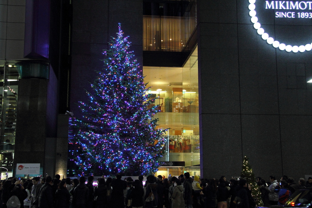 あと2日、銀座のジャンボクリスマスツリー_b0190710_22595175.jpg