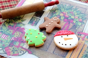 クリスマスのカッティングボードとクッキー♪_f0161543_1582043.jpg