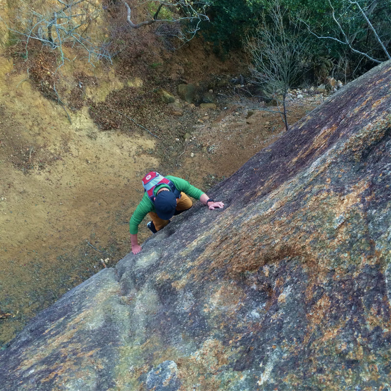 芦屋ロックガーデン Scrambling 2014/12/24_b0220886_1912236.jpg