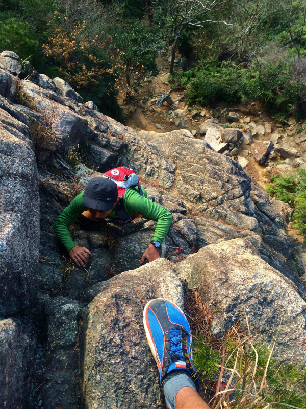 芦屋ロックガーデン Scrambling 2014/12/24_b0220886_19122958.jpg