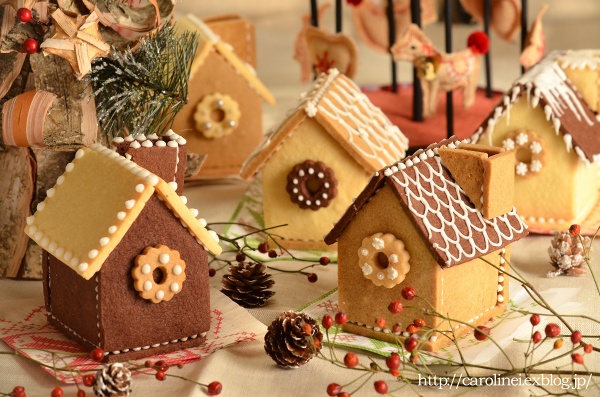 クリスマスイブのお菓子の家 Homemade Gingerbread Houses (Hexenhaus