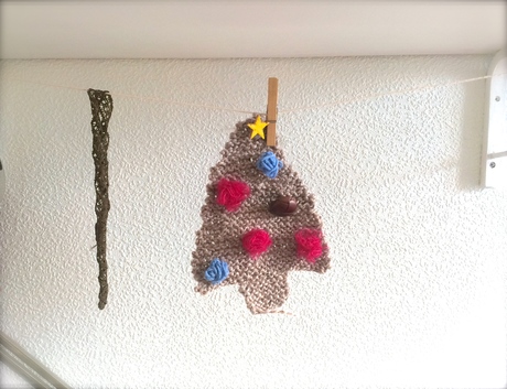 mini sapin tricoté - 手編みクリスマスツリー_a0231632_1862517.jpg