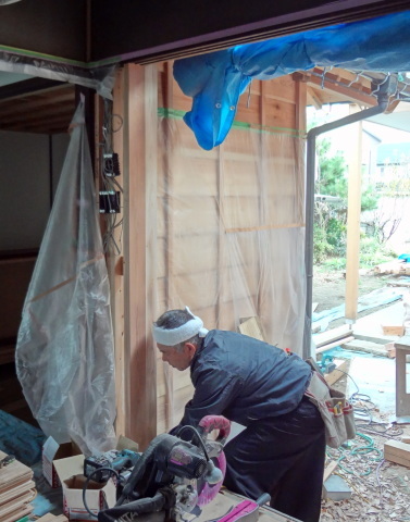 古民家部分 釘隠し_b0274159_22564596.jpg