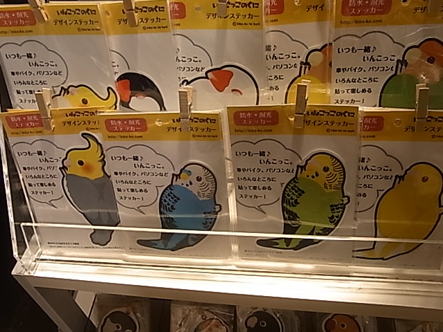 東急ハンズ梅田店インコと鳥の雑貨展たっぷり新着!_d0322493_1543345.jpg