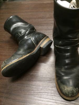 REDWING レッドウイング エンジニアブーツPT99 オールソール 修理 Vibram#100_b0310556_20171015.jpg