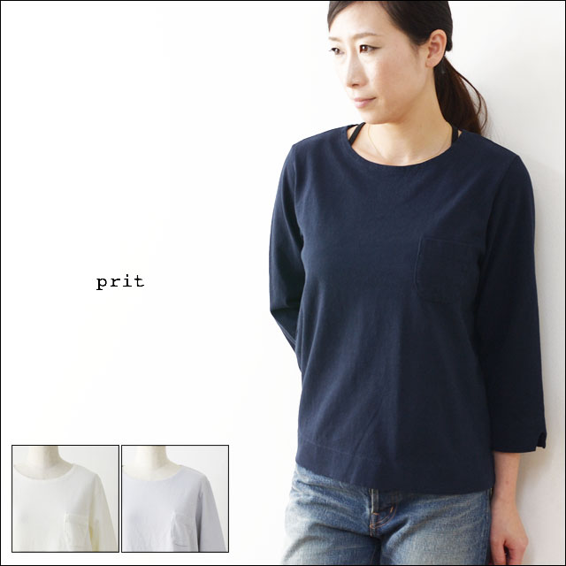 prit [プリット] 11/1US天竺7分袖クルーネック[91517] LADY\'S_f0051306_19553047.jpg