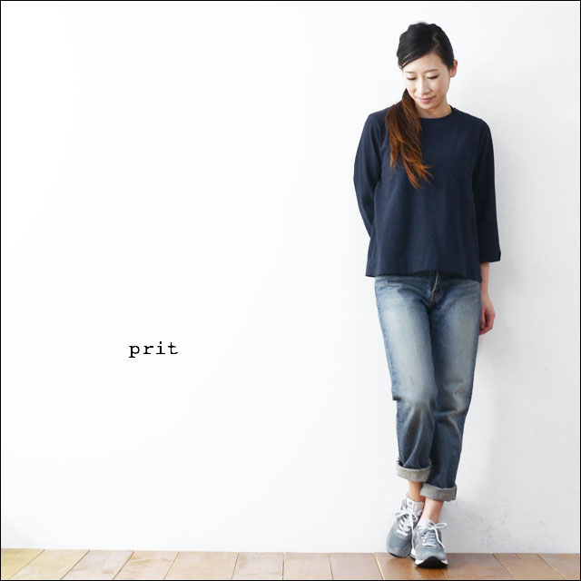 prit [プリット] 11/1US天竺7分袖クルーネック[91517] LADY\'S_f0051306_19553484.jpg