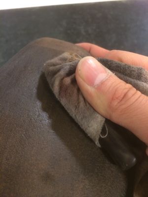 レザーソールをお手入れ。_d0166598_1245922.jpg